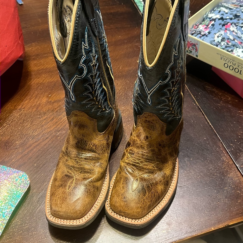 Old West Two-Tone Cowboy Boots